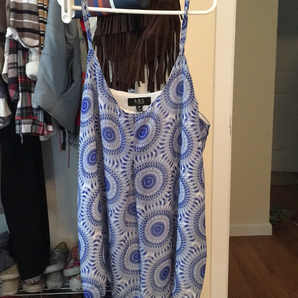 Blue and white Tank top
